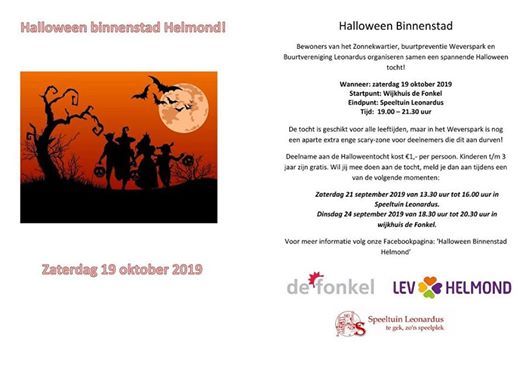 Halloween Tocht Binnenstad Helmond At Wijkhuis De Fonkel Helmond