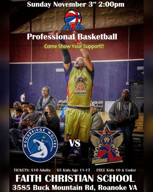 Woodbridge Wolves Vs Roanoke Rising Stars At Faith Christian
