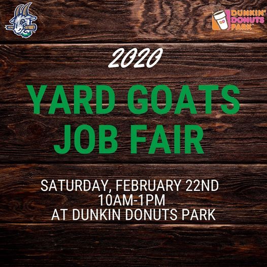 Yard Goats Job Fair, Hartford Yard Goats, February 22 2020 AllEvents.in