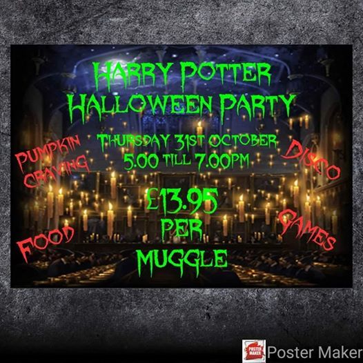 Harry Potter Halloween Party at The Tea Room on the Wall at Vallum Farm