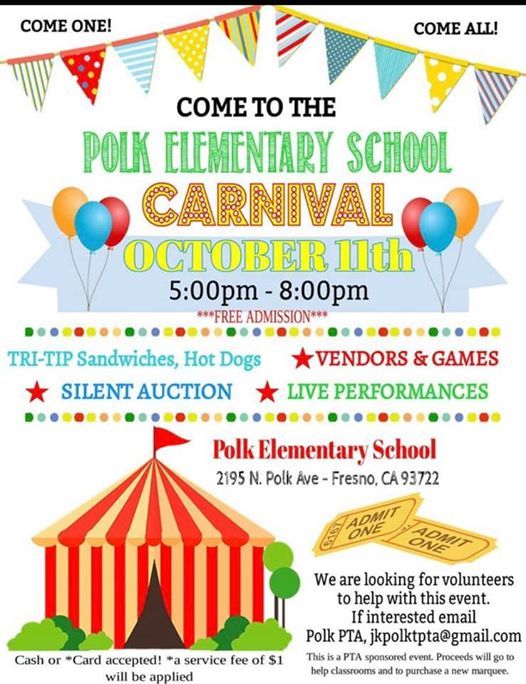 Polk Elementary School Carnival, James K. Polk Elementary, Fresno