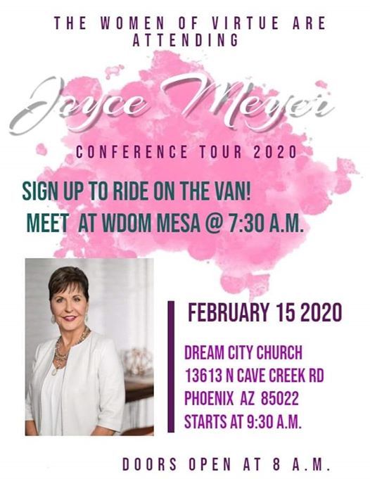 Joyce Meyer Conference Tour Phoenix, Dream City Church Phoenix