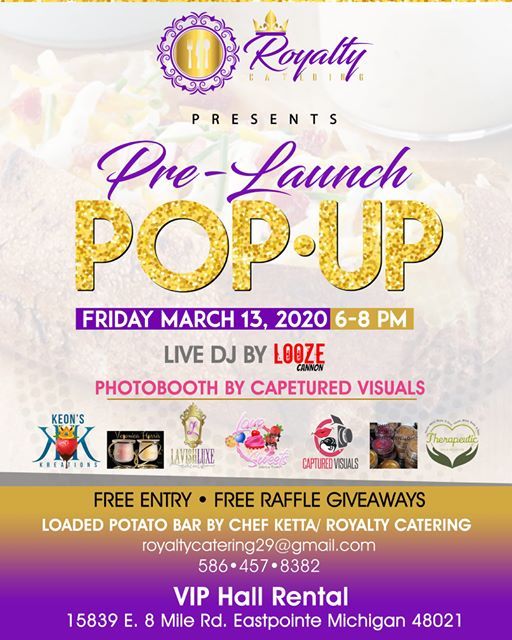 Prelaunch PopUp, VIP Hall Rental, Eastpointe, 13 March 2020