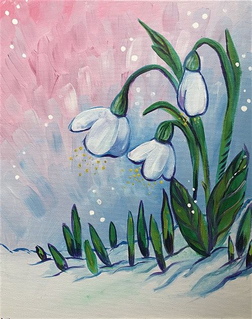 Snowdrop Bloom Paint and Sip, Crowne Plaza Dayton, March 29 2020 AllEvents.in