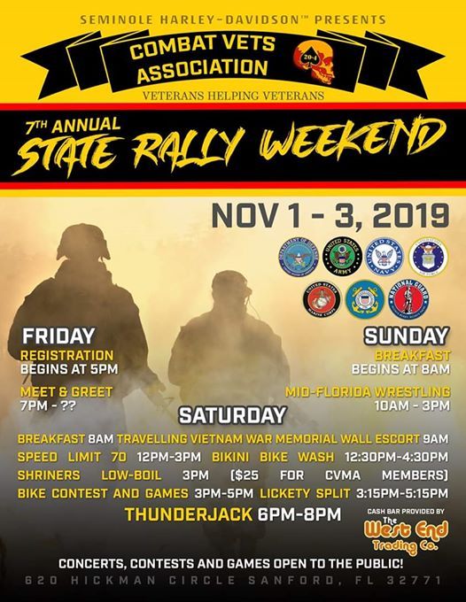 7th Annual CVMA Florida State Rally, Seminole HarleyDavidson, Sanford