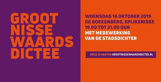 Groot Nissewaards Dictee Boekenberg Spijkenisse October 16 19 Allevents In Groot Nissewaards Dictee Boekenberg Spijkenisse October 16 19 Allevents In