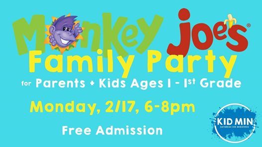 Daybreak Kid Min Monkey Joes Family Party At Monkey Joe S Camp Hill