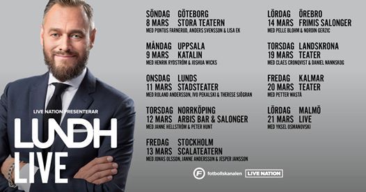 Lundh Live Janne Hellstrom Peter Hunt Arbis Live Norrkoping