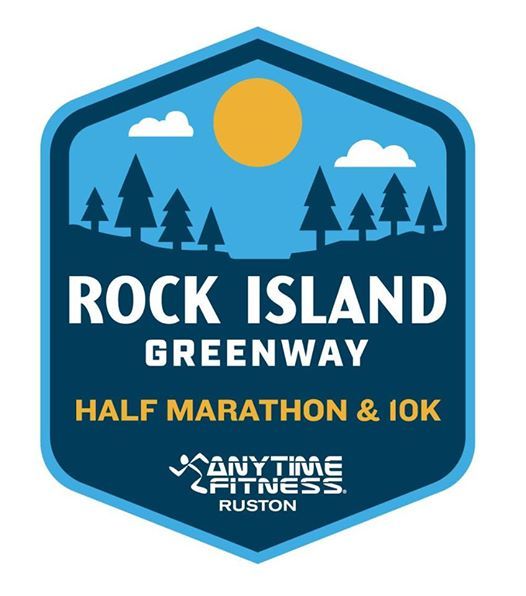 Rock Island Greenway Half Marathon & 10k 2019, Anytime Fitness Ruston