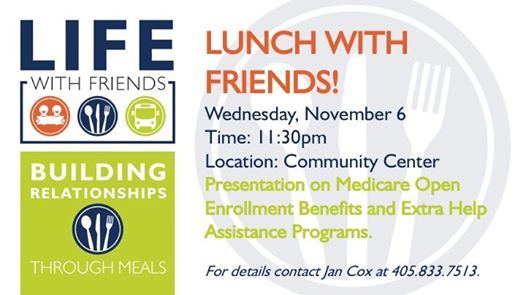 Lunch With Friends Monthly Fellowship At Community Church Guthrie