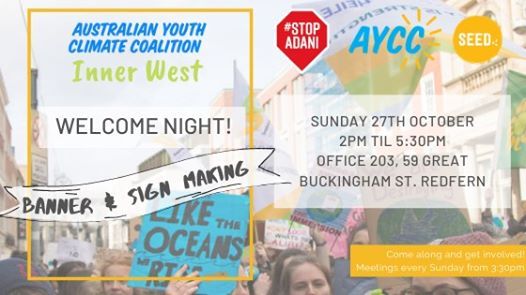 Welcome To Climate Action Inner West Banner Making At Australian