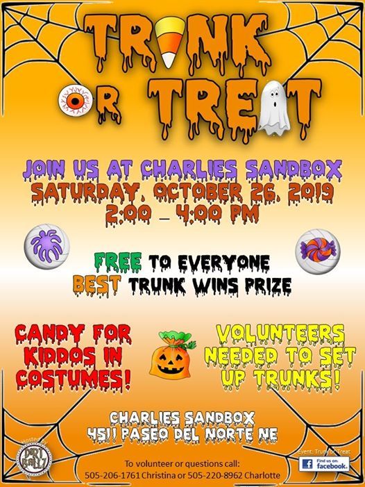 Trunk or Treat at Charlie’s Sandbox, Albuquerque