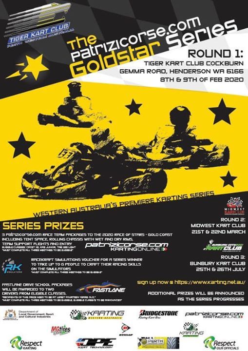 Goldstar 2020 Round 1 Cockburn International Kart Raceway Perth