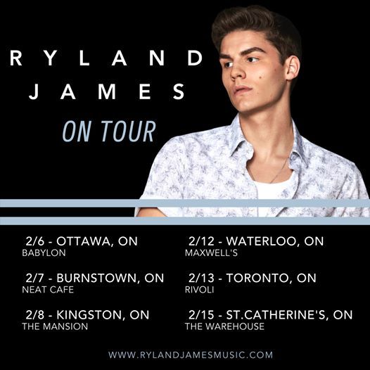Ryland James + guests Feb. 8, The Mansion, Kingston, The Mansion