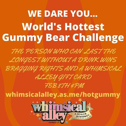 Worlds Hottest Gummy Bear Eating Contest, Whimsical Alley, Zachary