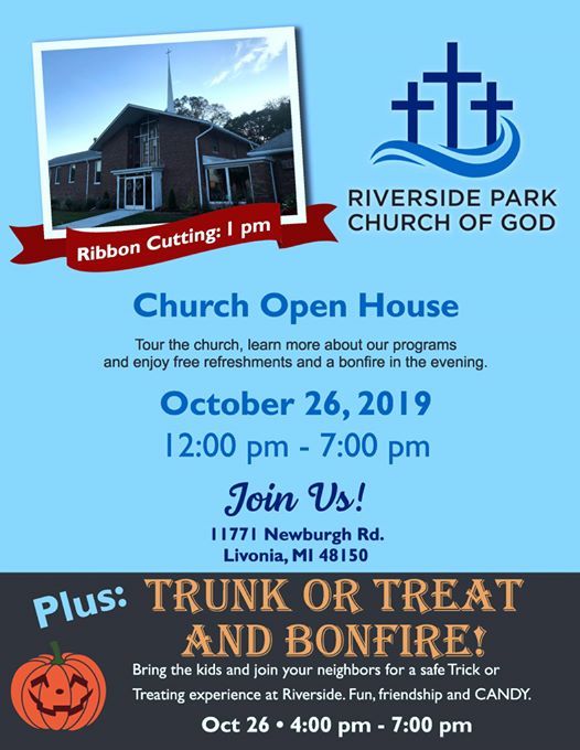 Open House / Trunk or Treat / Bonfire, Riverside Park Church of God