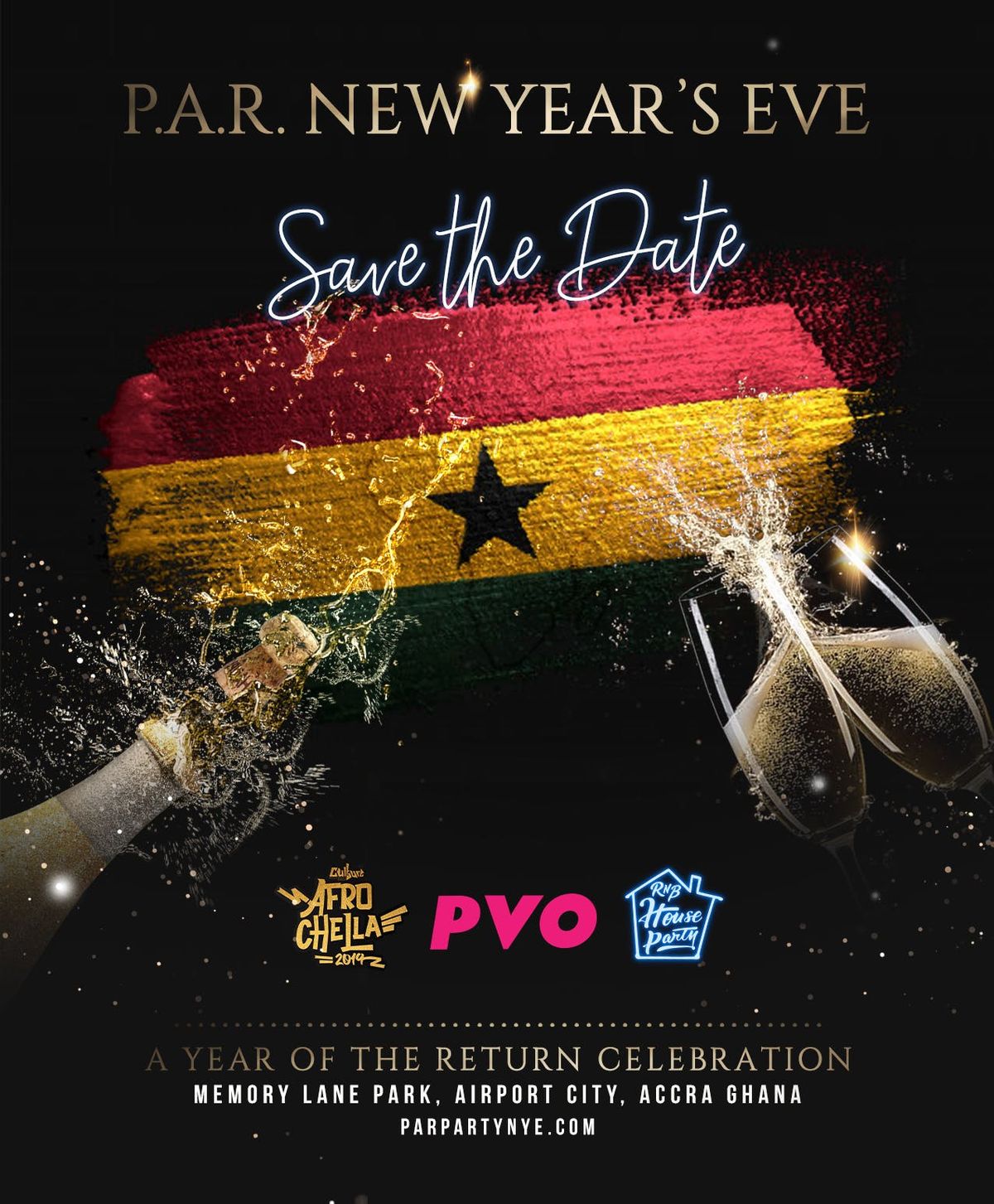 P.A.R. Ghana New Years Eve Celebration at Memory Lane Art Park, Accra