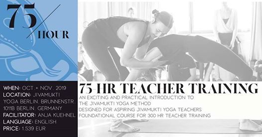 Jivamukti 75hr Teacher Training In Berlin With Anja Kuhnel Jivamukti Yoga Berlin October 12 19 Allevents In