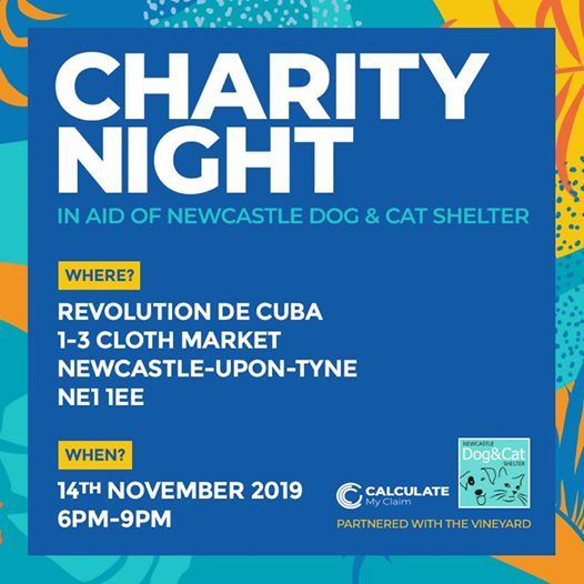 Charity Night In Aid Of Newcastle Dog Cat Shelter At