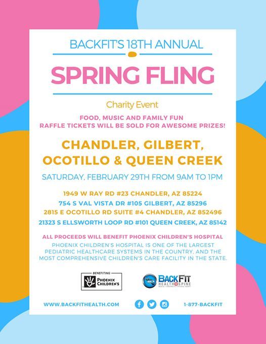 Backfit Ocotillo Spring Fling At Backfit Health Chandler