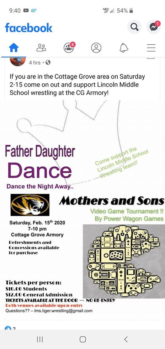Lincoln Wrestling Valentine Dance And Gaming Party At Cottage