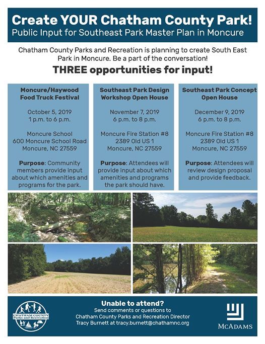 Create YOUR Chatham County Park!, Chatham County Parks and ...