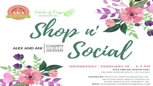 Shop N Social At Alex And Ani Winter Park