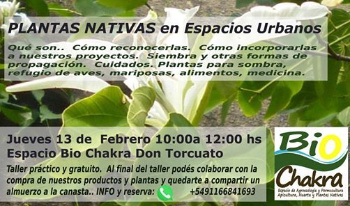 Significado emocional de las enfermedades biológicas, muladhara, july 24 to july 25 Plantas Nativas en Espacios Urbanos - en Bio Chakra Torcuato, Bio Chakra, February 13 2020