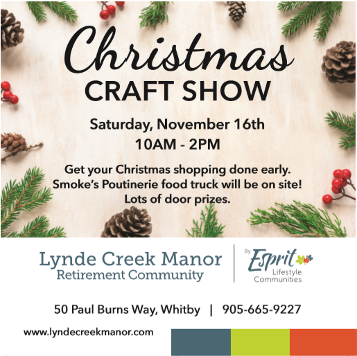 Lynde Creek Manor Christmas Craft Show