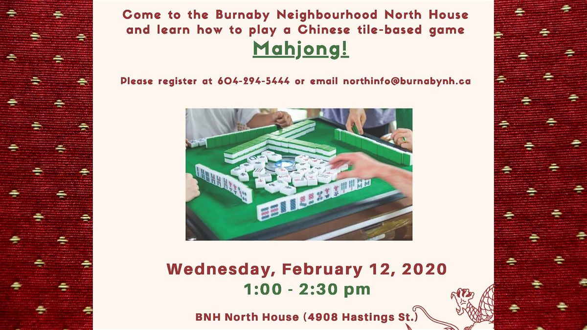 Learn how to play Mahjong (Chinese Tilebased game) for free, North