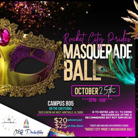Rocket City Prides Masquerade Ball, Campus No. 805, Huntsville, October