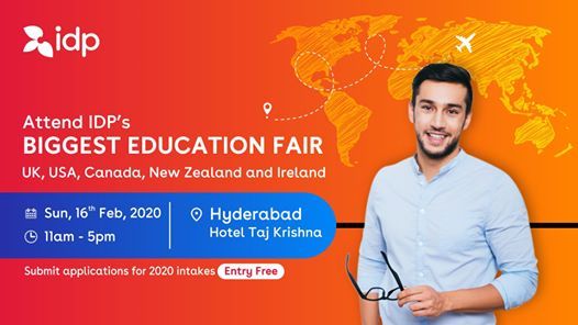 Idp S Uk Usa Canada Nz Ireland Education Fair Hyderabad At