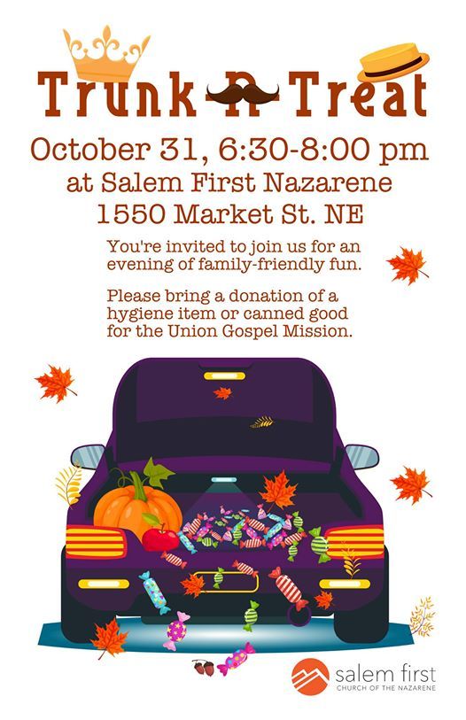 TrunkNTreat at Salem First Naz, Salem First Church of the Nazarene