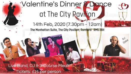 Brewski poutine raclette Valentines Dinner & Dance, 14th FEB at The City Pavilion | Ilford