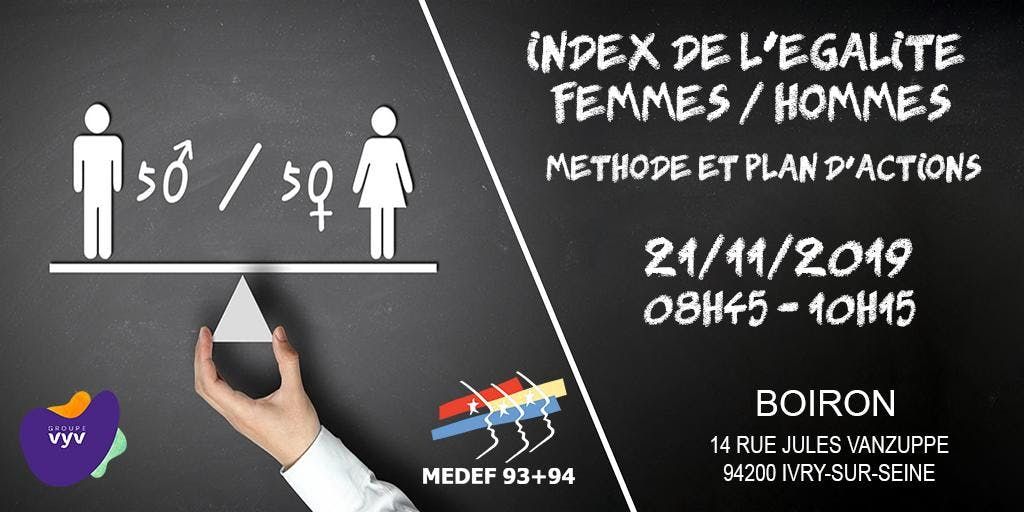 Index de l’égalité femmeshommes Méthode et plan d’actions