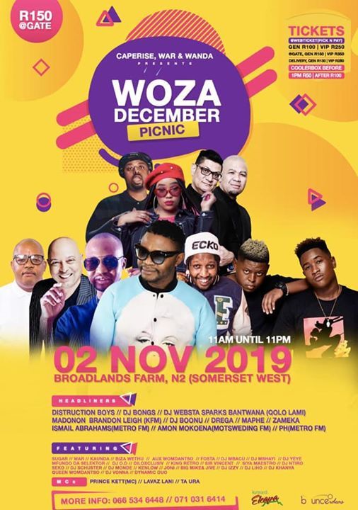 Woza December Summer Picnic, Broadlands Stud Farm, Somerset West, 2