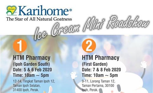 Karihome Ice Cream Mini Roadshow Htm Pharmacy Ipoh February 7 To February 8 Allevents In