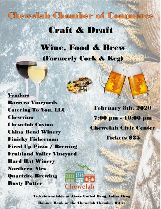 Craft Draft At Chewelah Civic Center Chewelah