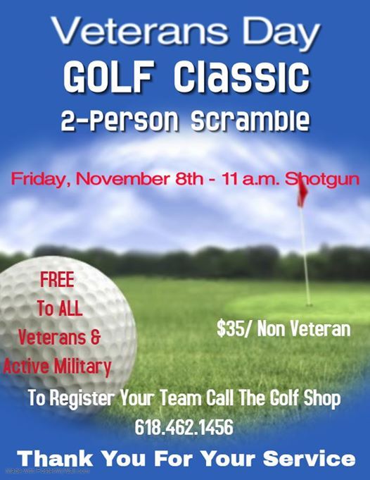 Veterans Day Golf Classic 2Person Scramble at The Woodlands Golf Club